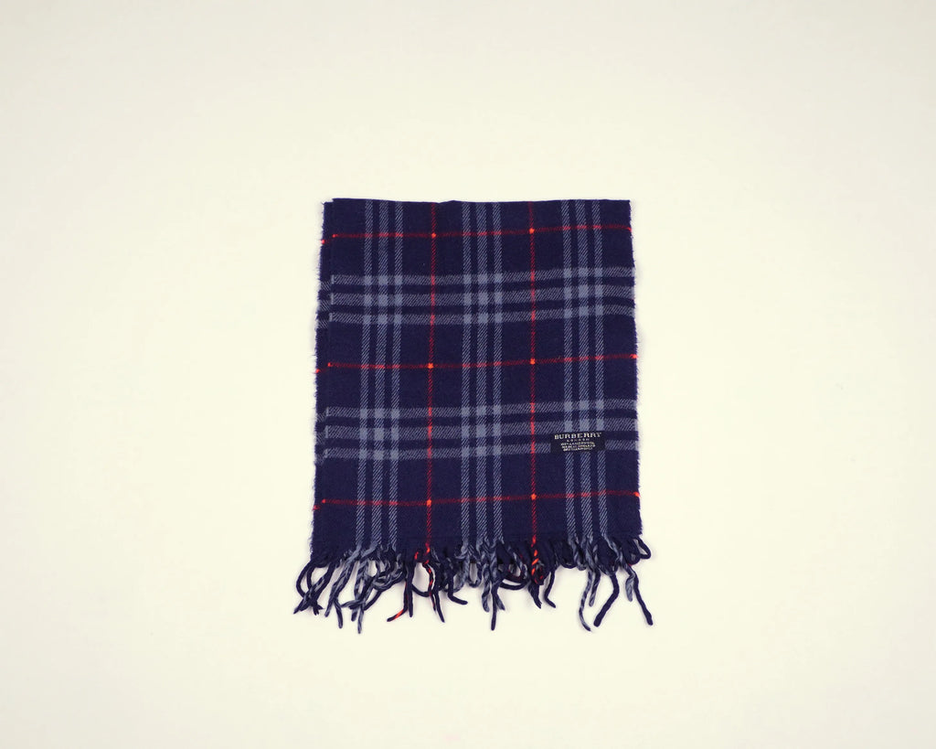 Burberry Navy Scarf Wool