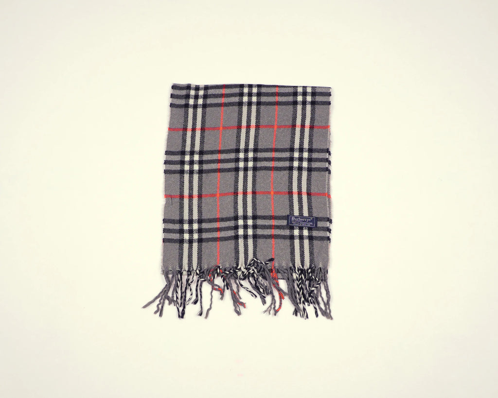 Burberry Grey Scarf Wool