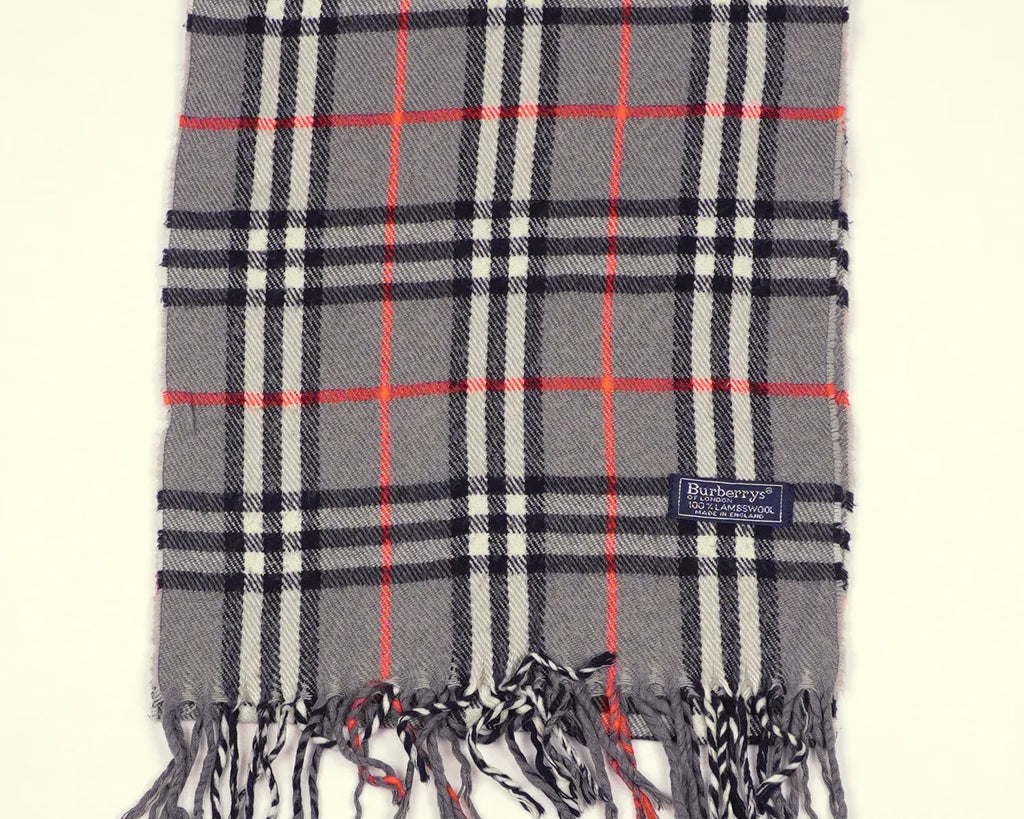 Burberry Grey Scarf Wool
