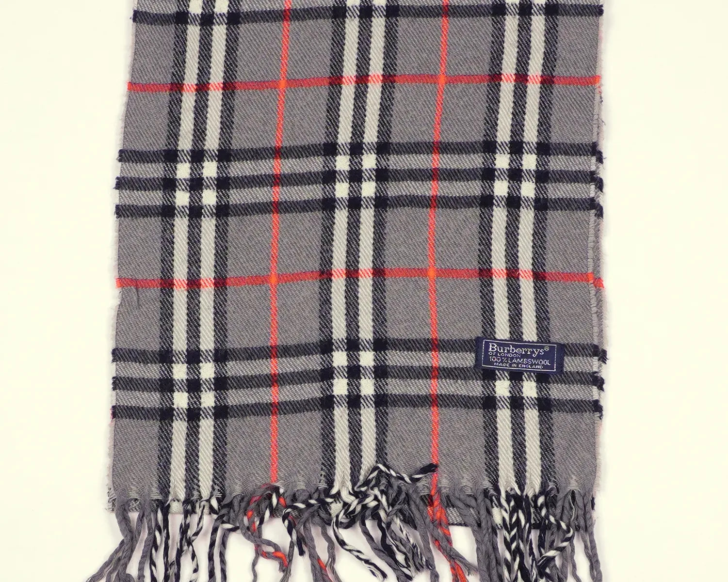 Burberry Grey Scarf Wool