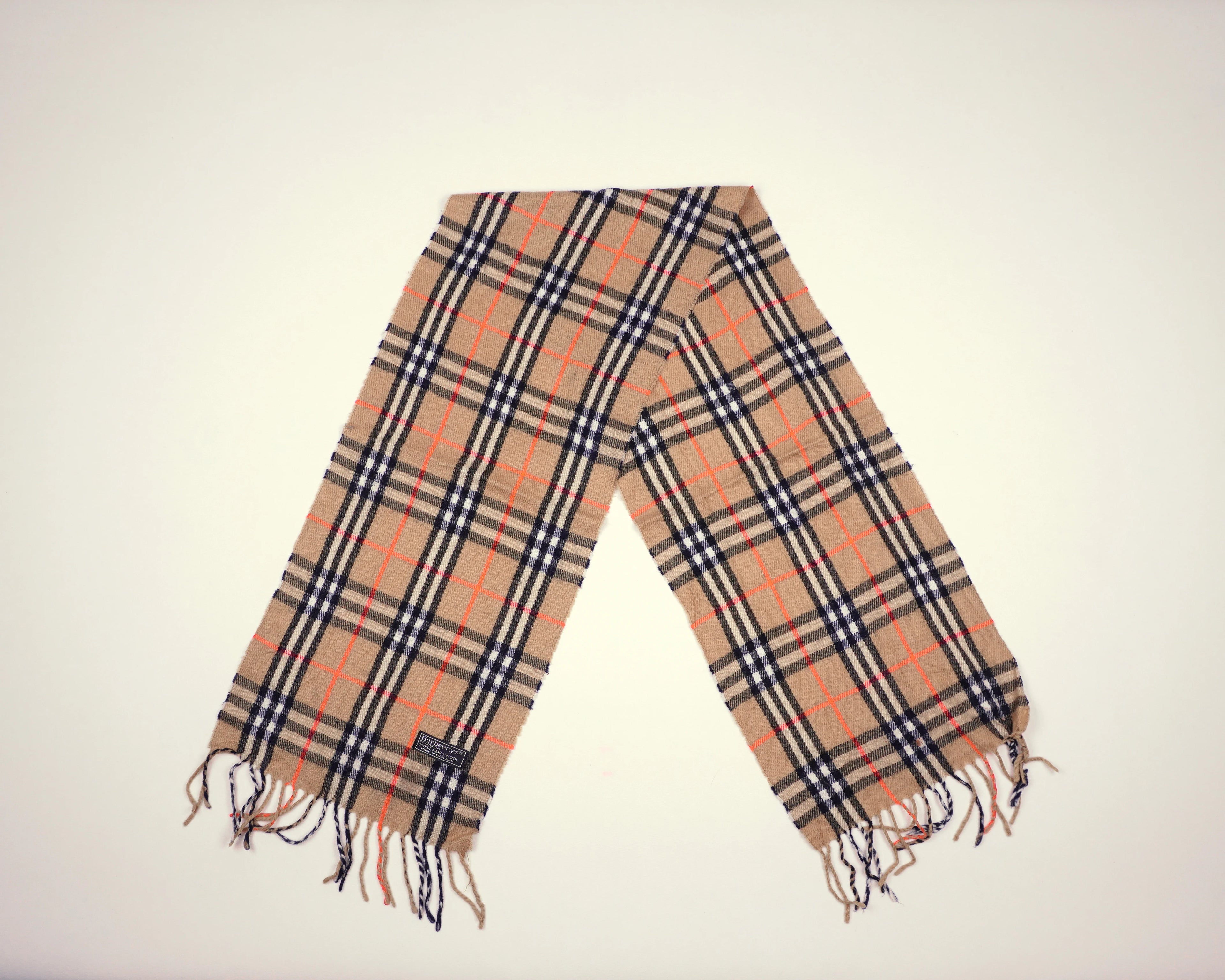 Burberry Beige Scarf Wool