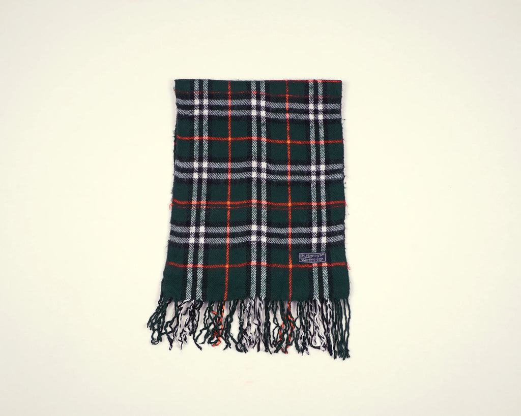 Burberry Green Scarf Wool