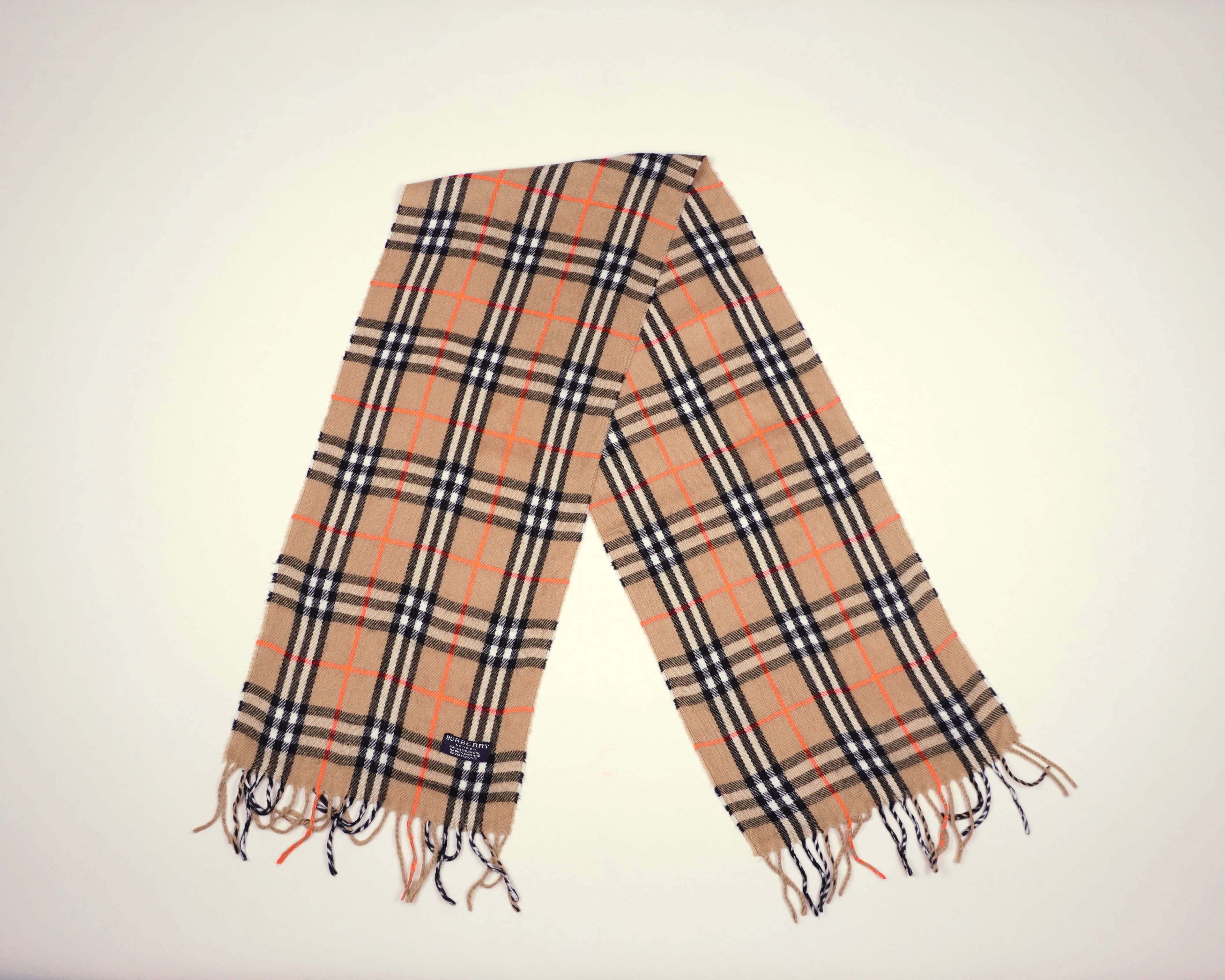 Burberry Beige Scarf Wool