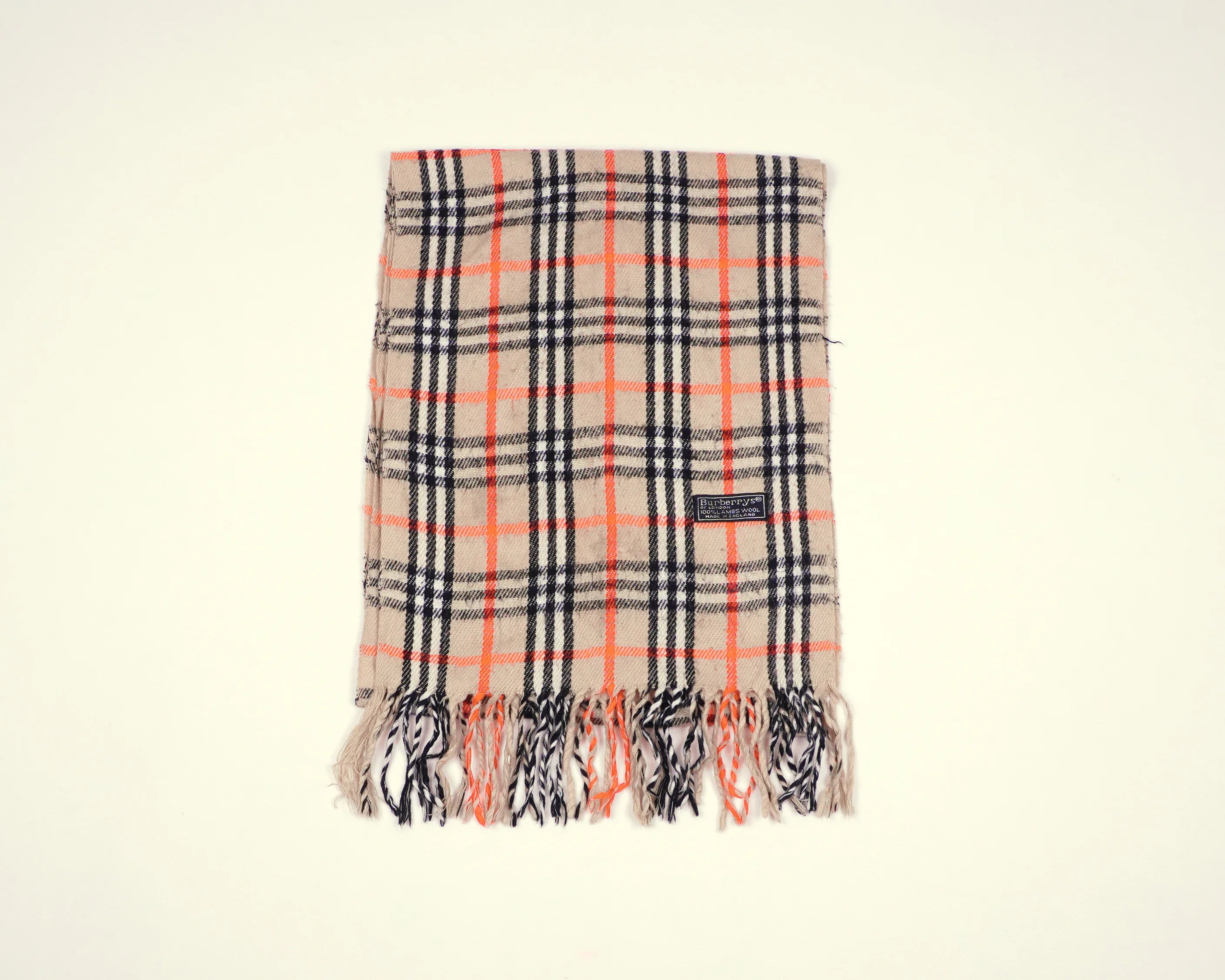 Burberry Beige Scarf Wool