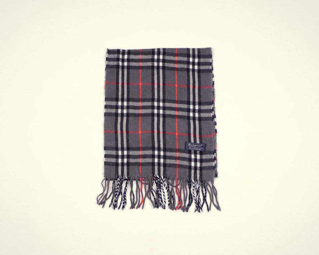 Burberry Grey Scarf Wool