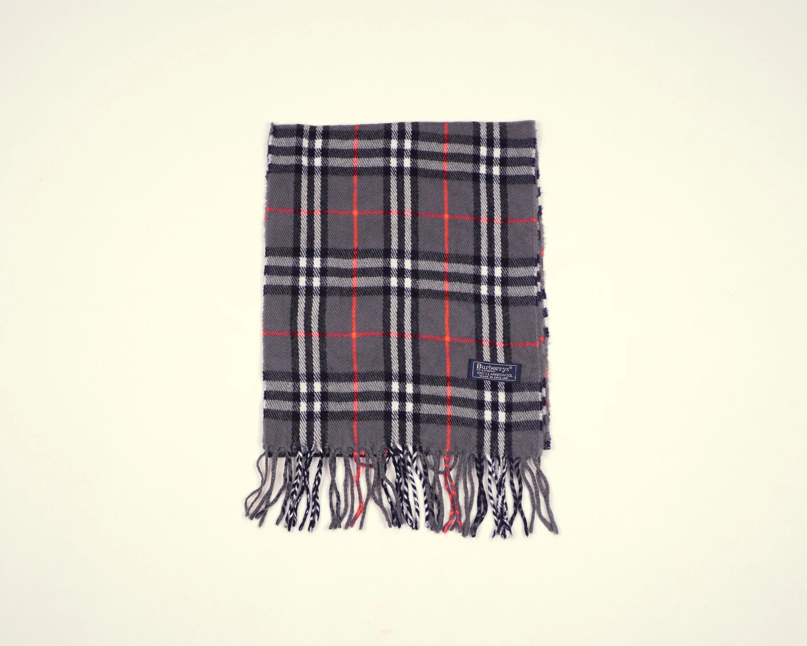 Burberry Grey Scarf Wool