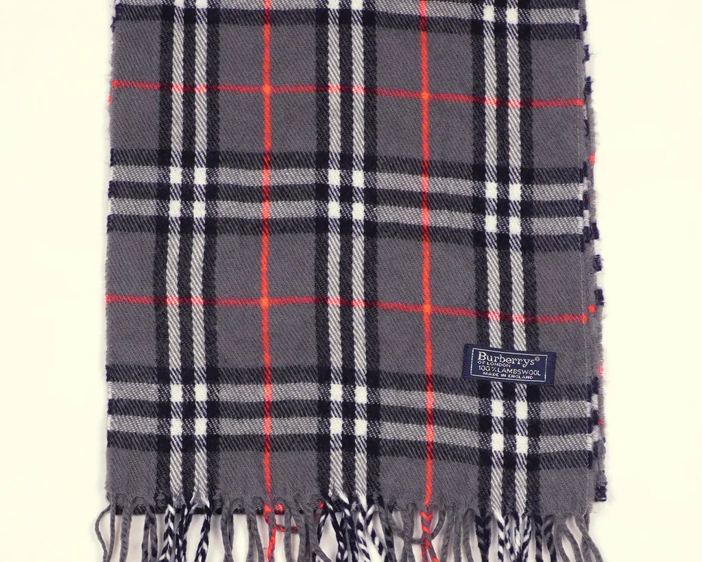 Burberry Grey Scarf Wool