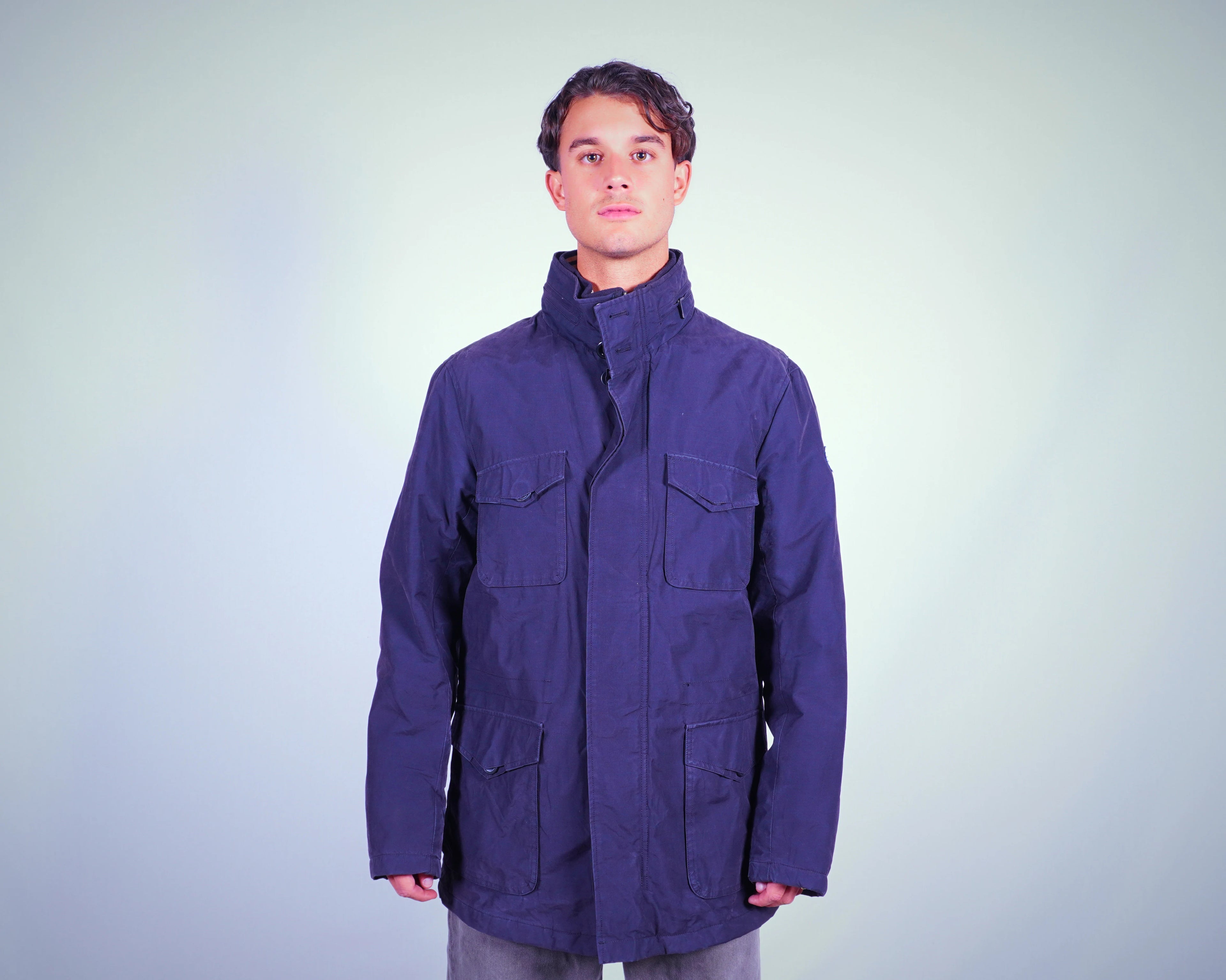 Armani Navy Field Jacket L