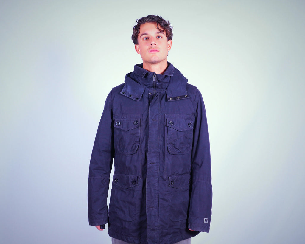 Hugo Boss Orange Navy Parka Jacket L