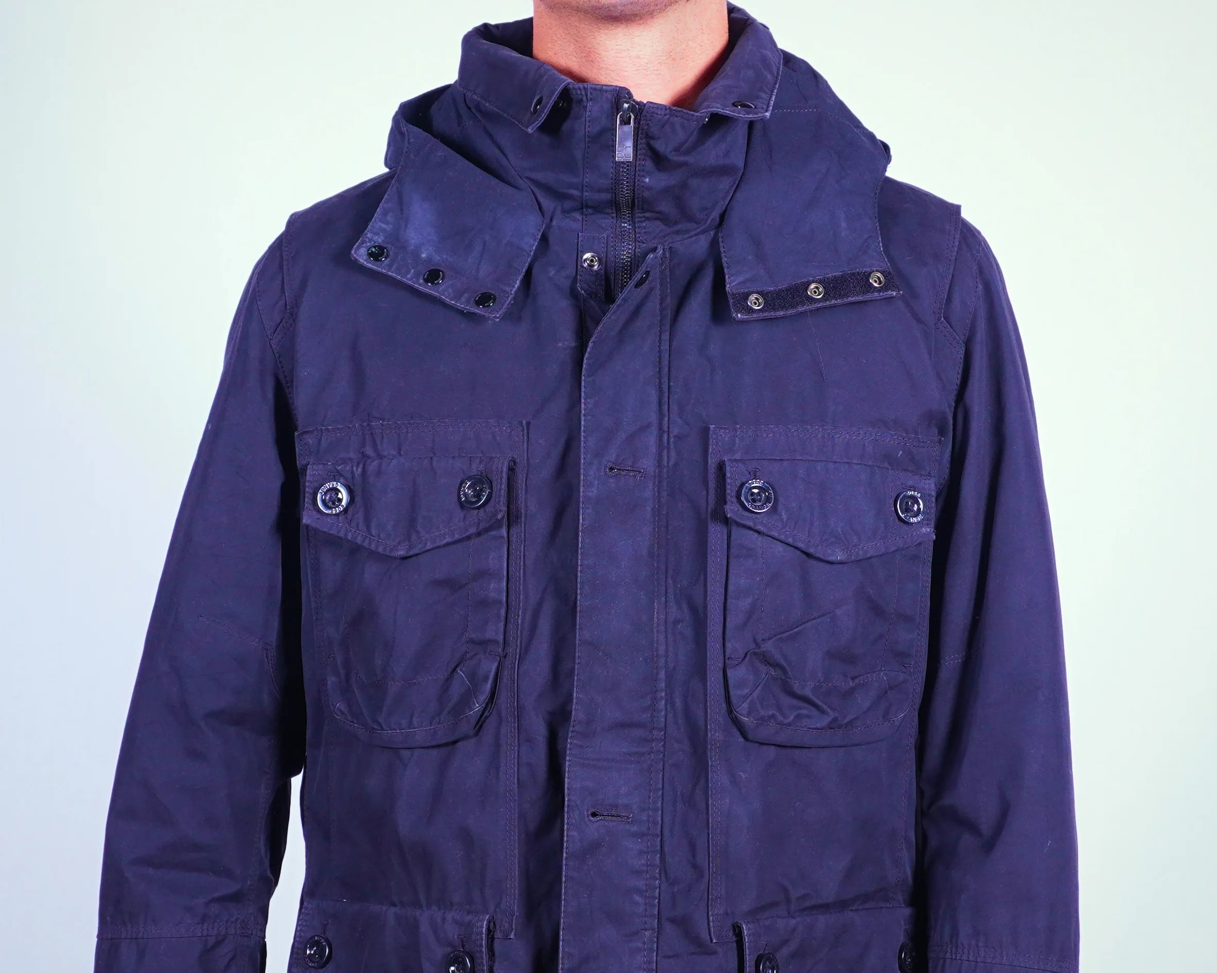 Hugo Boss Orange Navy Parka Jacket L