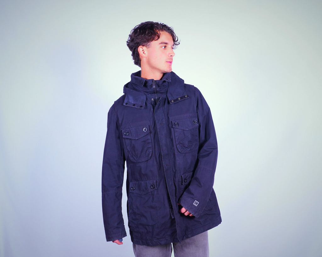 Hugo Boss Orange Navy Parka Jacket L