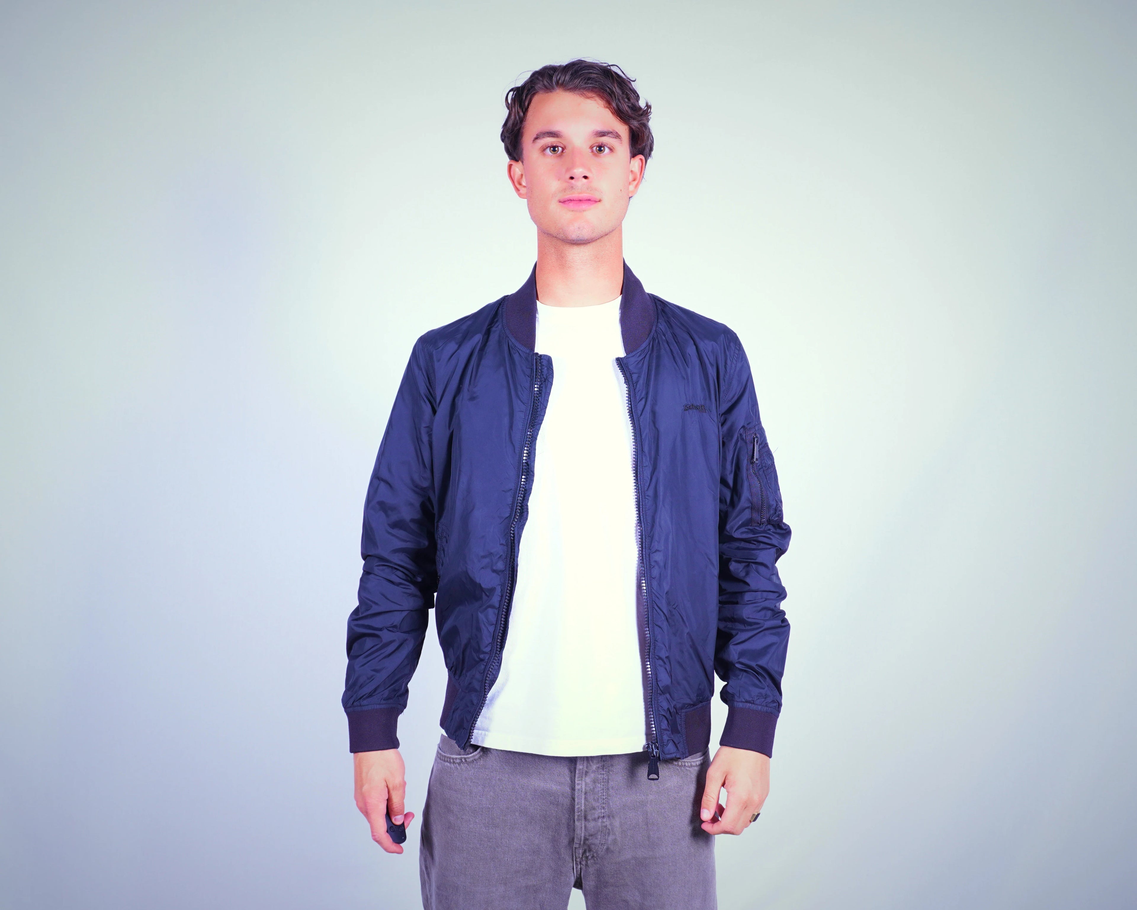 Schott Navy Bomber Jacket XS
