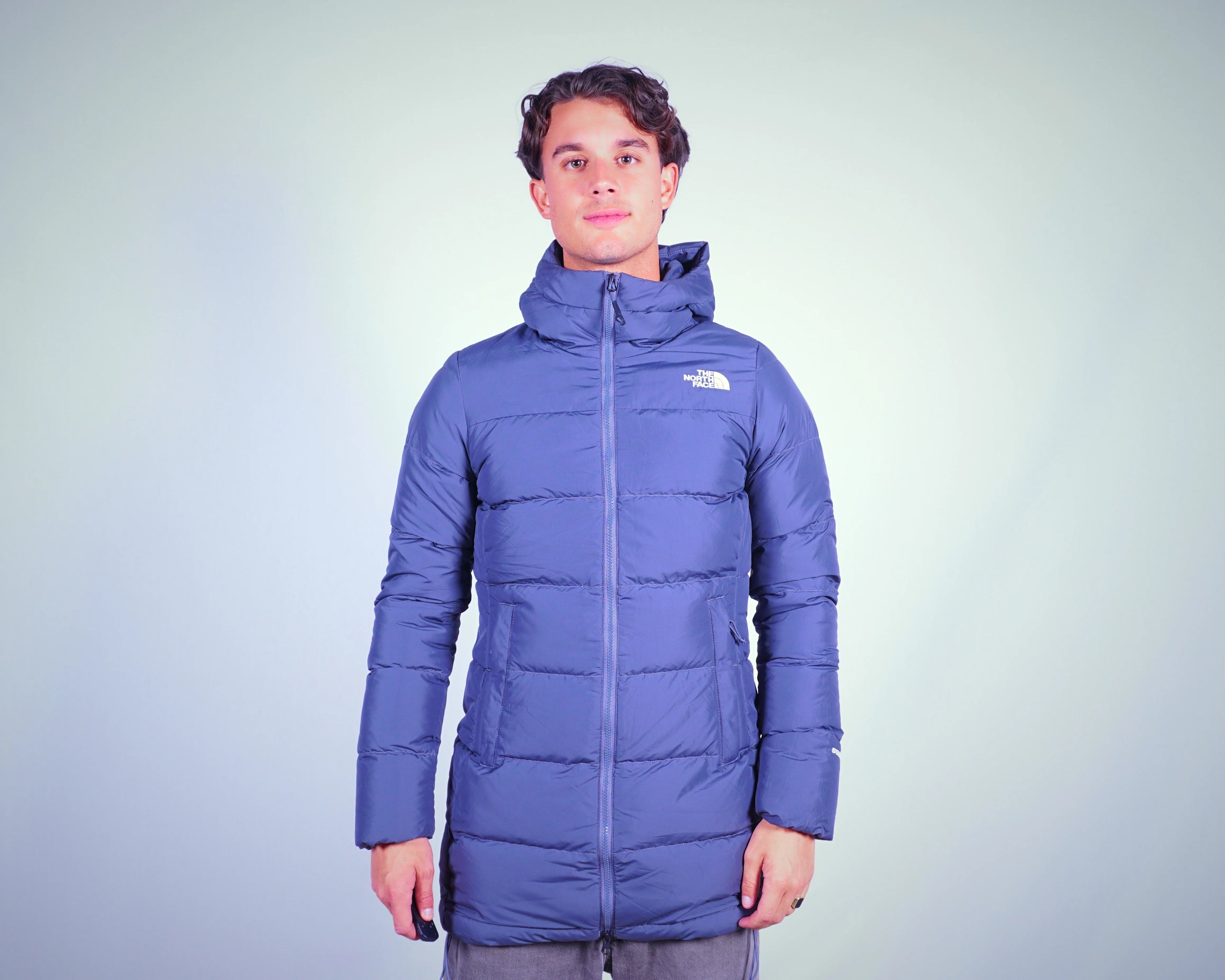 The North Face Blue Puffer Coat S