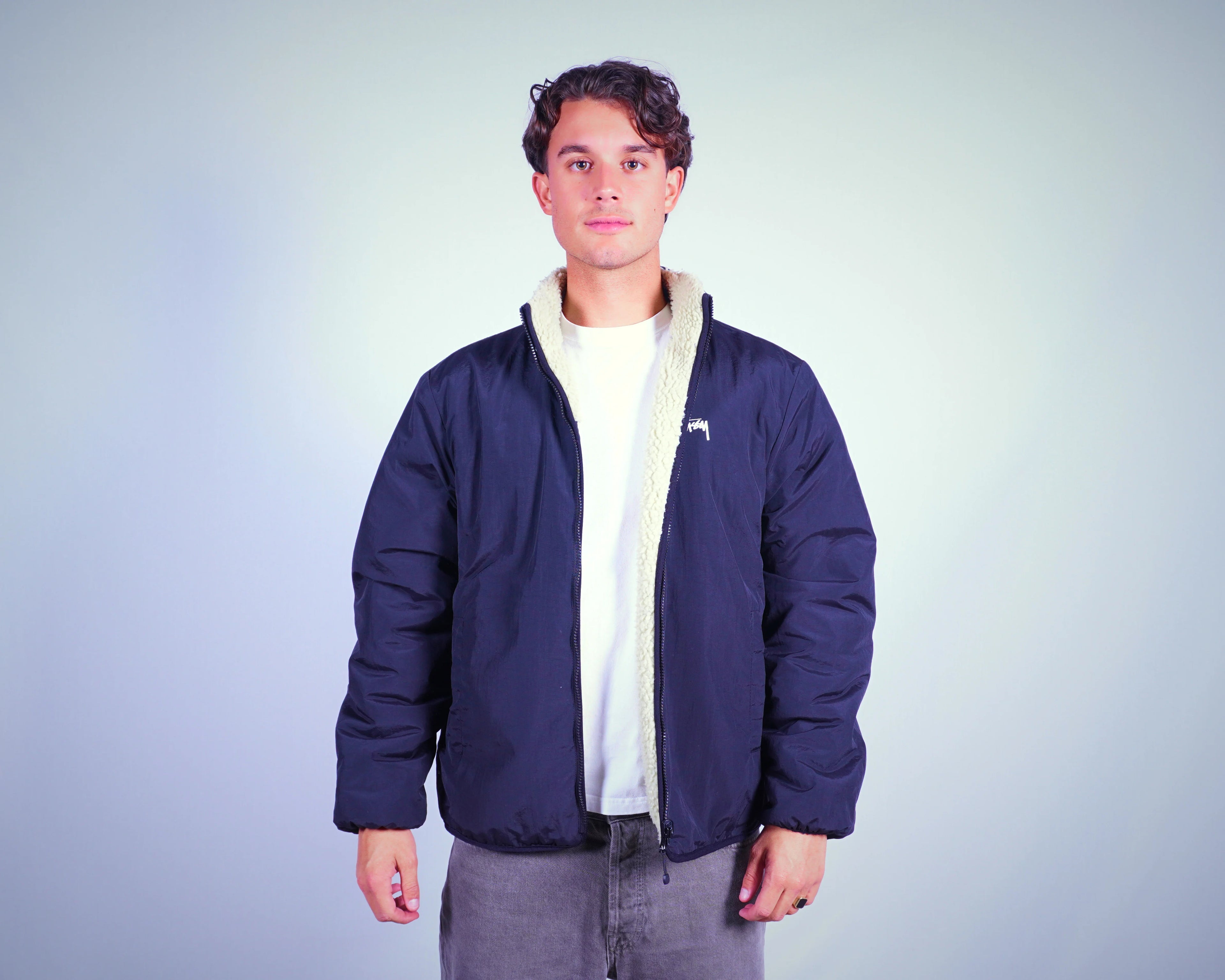 Stussy Beige Jacket M