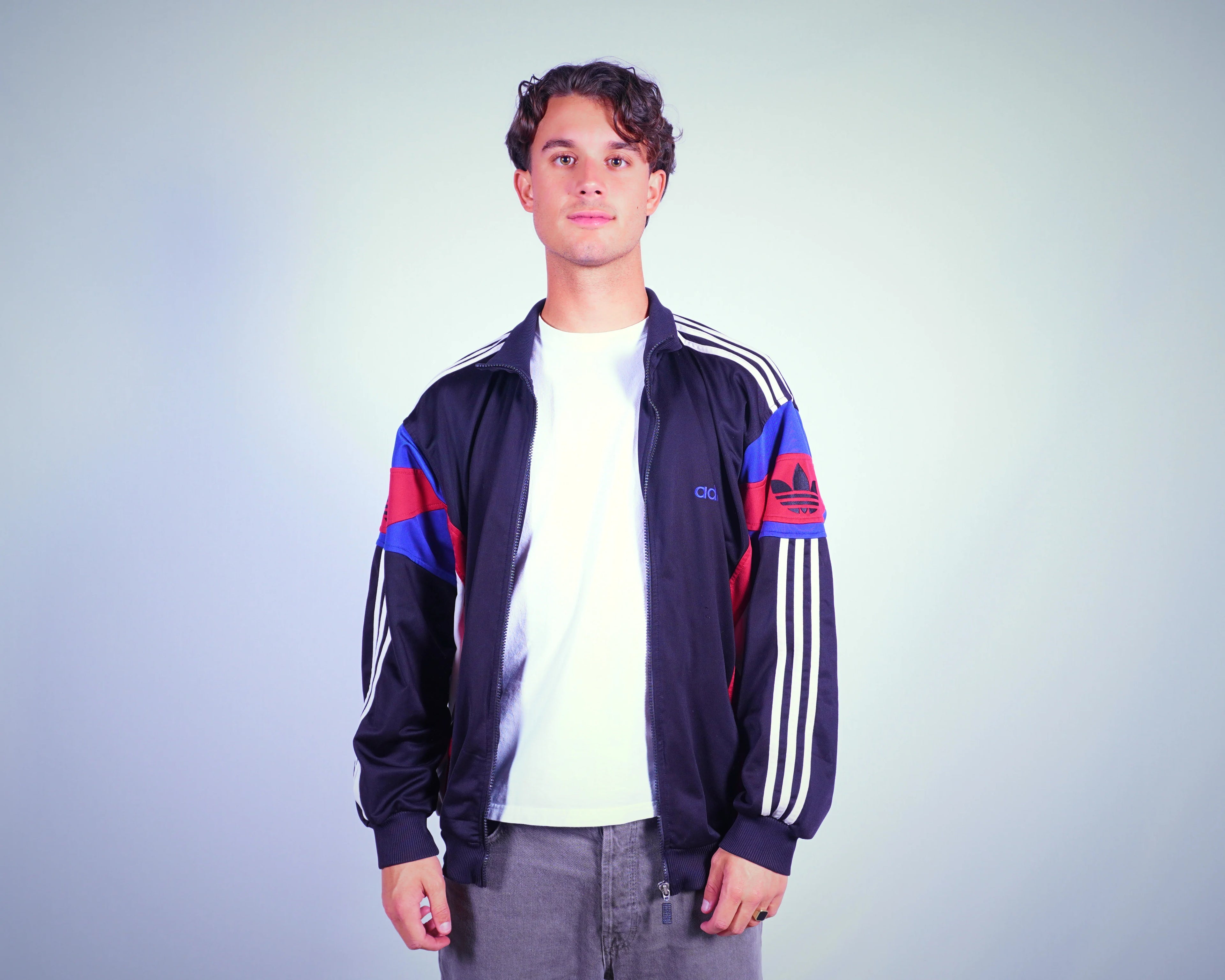 Adidas Black Track Jacket L