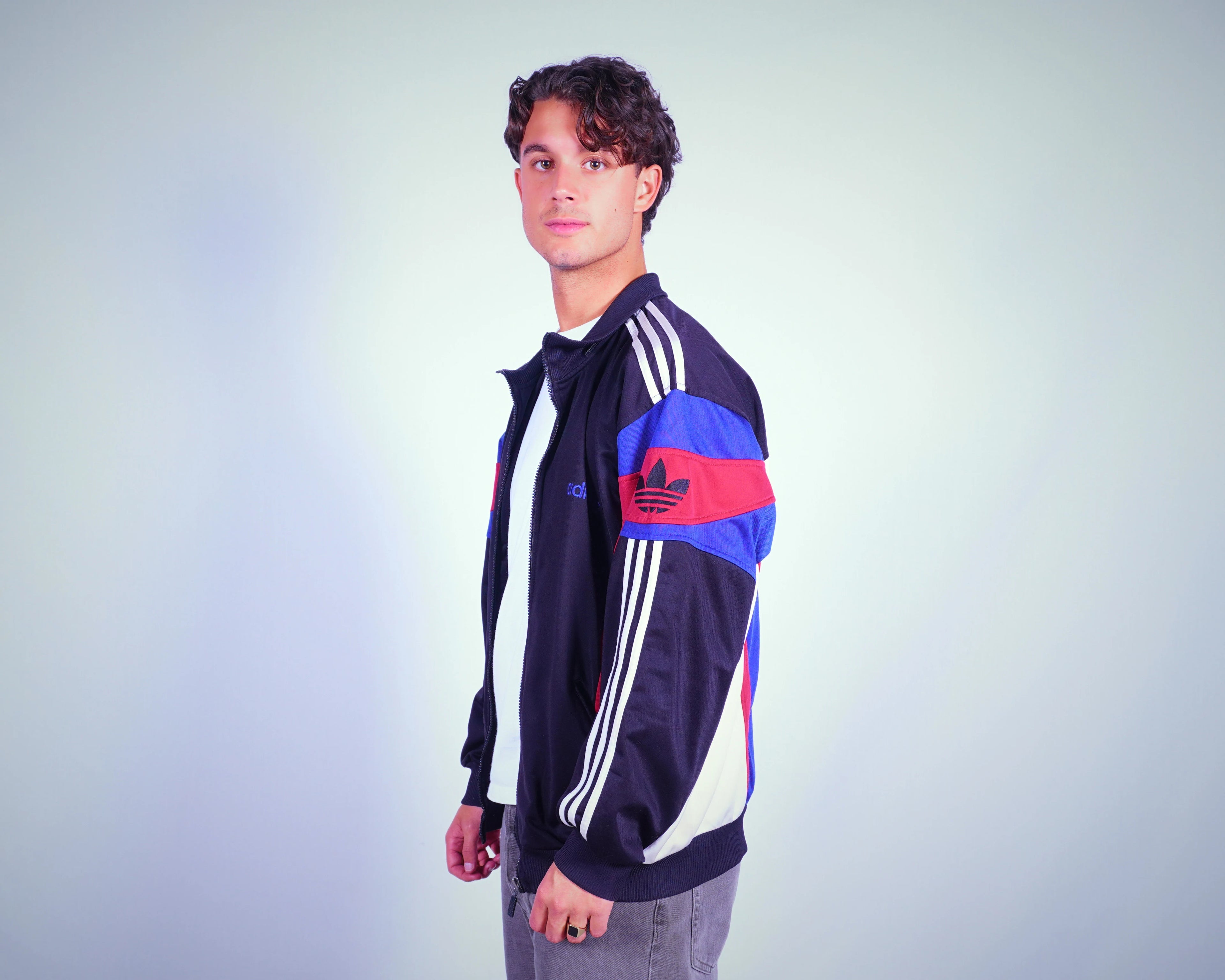 Adidas Black Track Jacket L