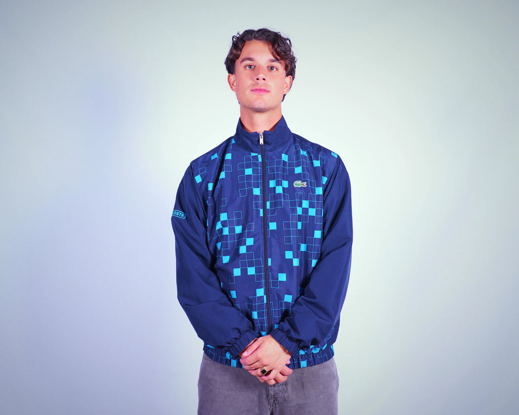 Lacoste Blue Windbreaker Jacket M