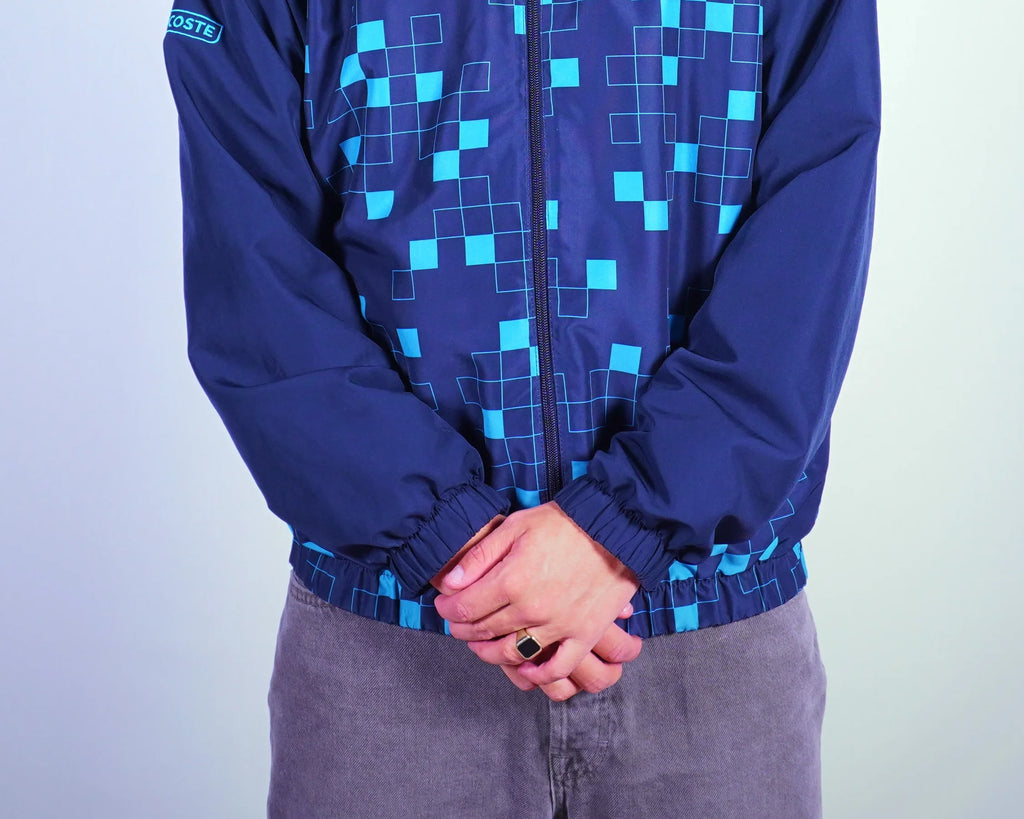 Lacoste Blue Windbreaker Jacket M