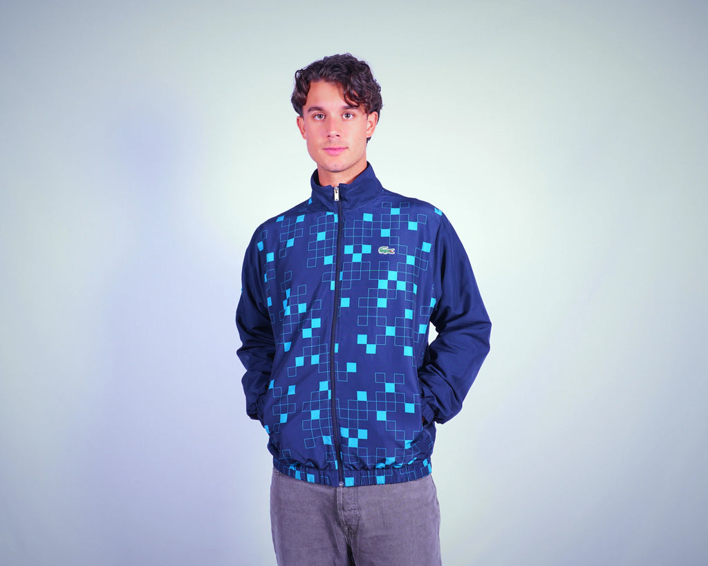 Lacoste Blue Windbreaker Jacket M