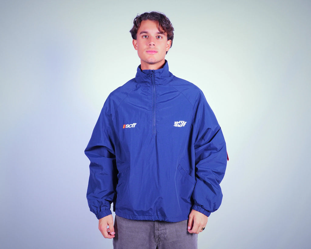 Scuffers Blue Windbreaker Jacket L