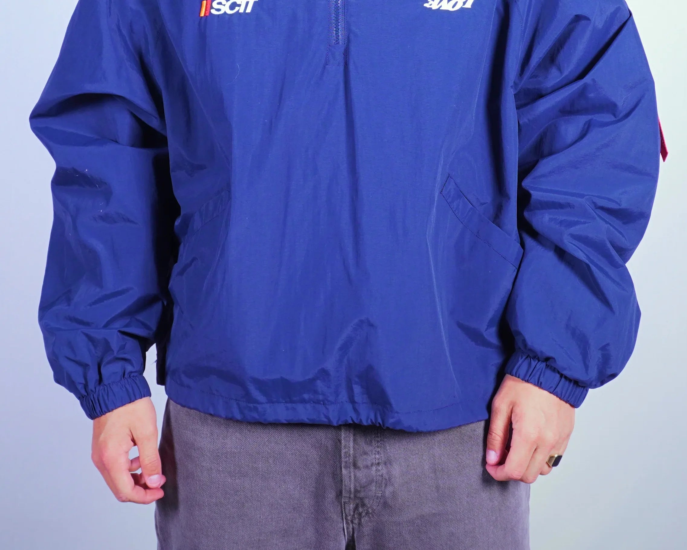 Scuffers Blue Windbreaker Jacket L