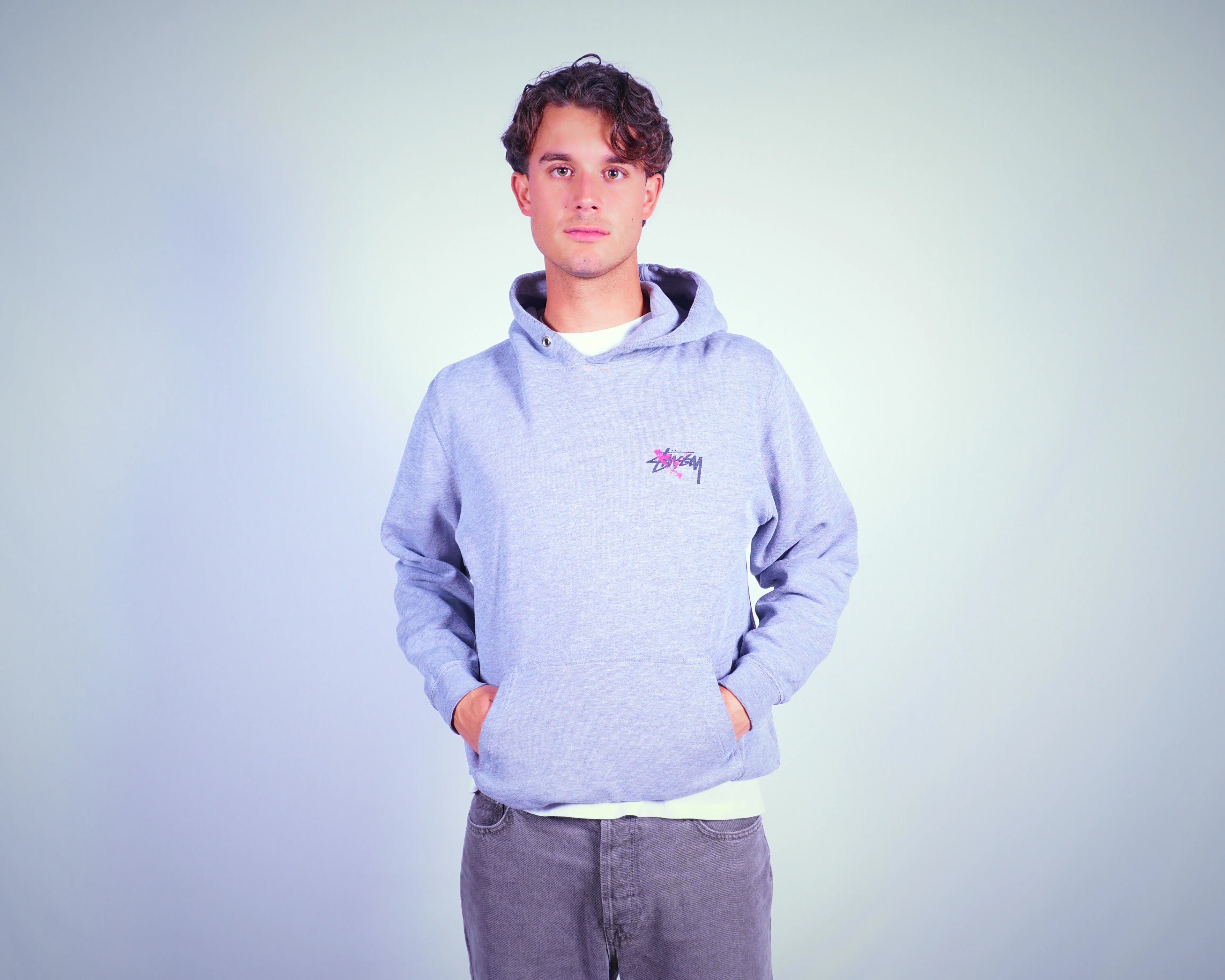 Stüssy Grey Hoodie M
