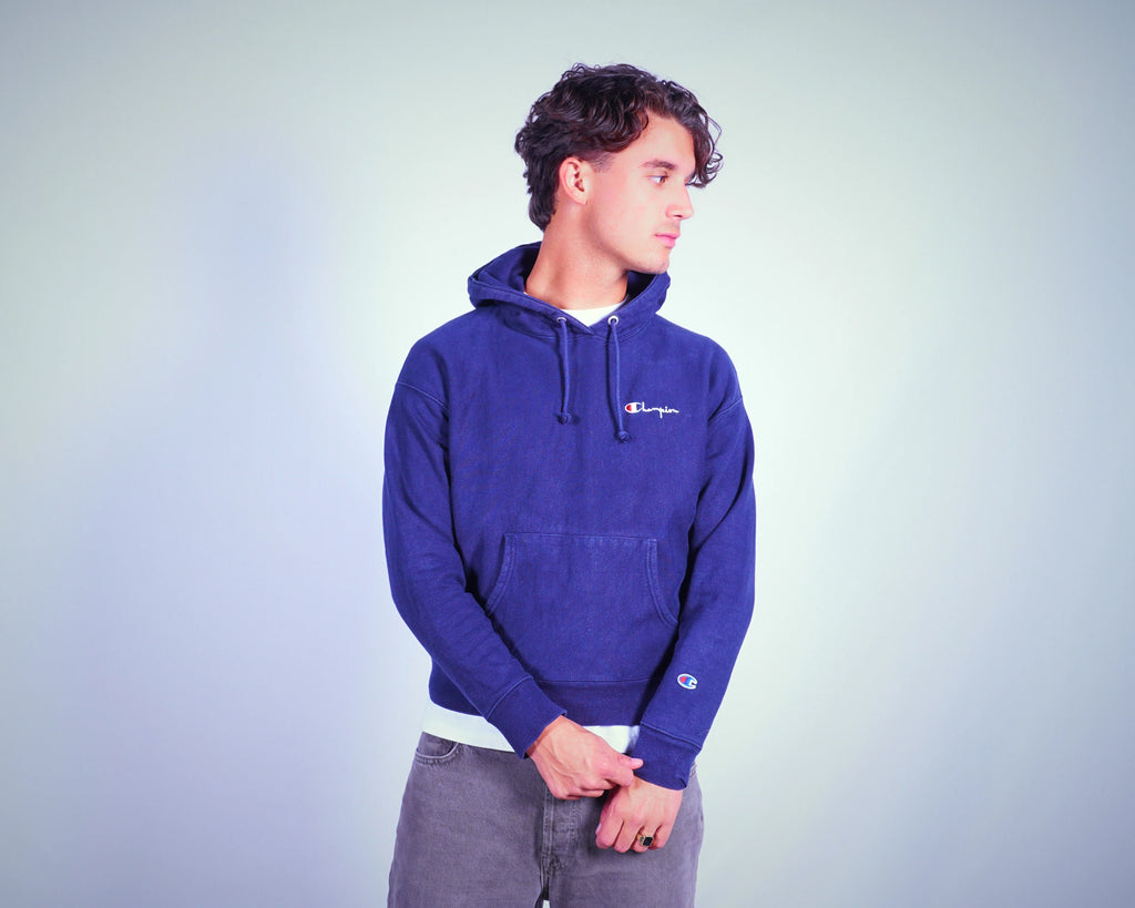 Champion Navy Hoodie S
