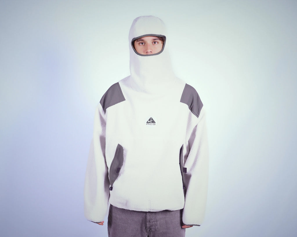 Nike ACG White Balaclava Hoodie L
