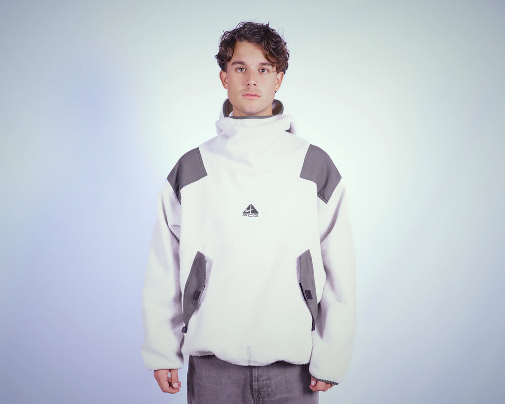 Nike ACG White Balaclava Hoodie L