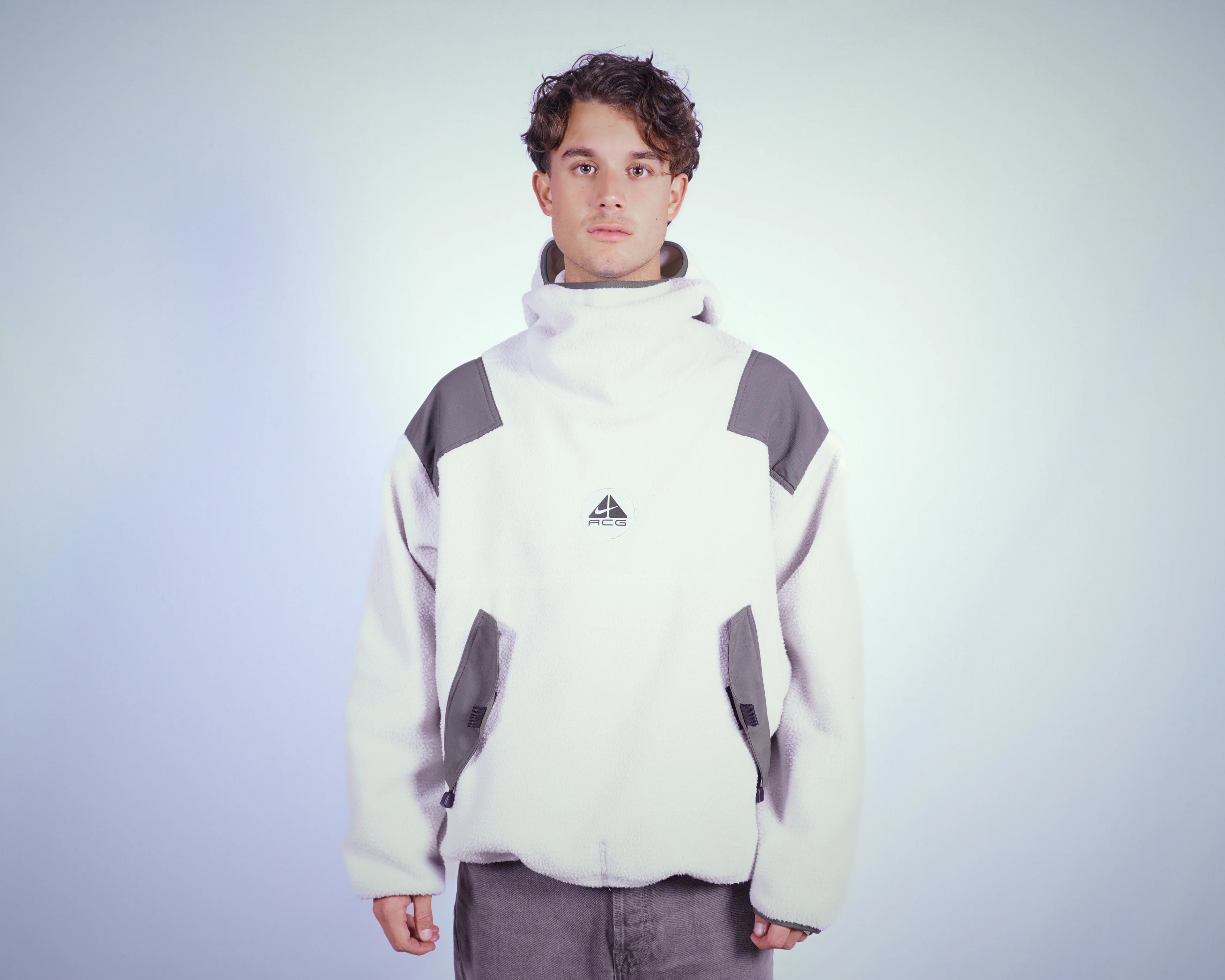 Nike ACG White Balaclava Hoodie L