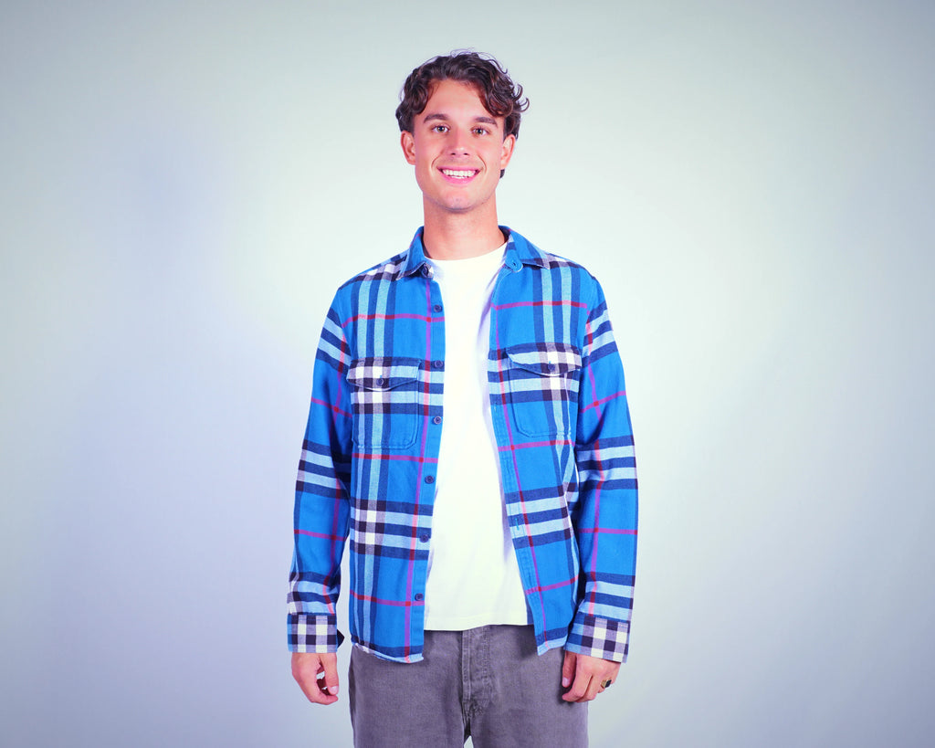 Burberry Blue Button-up Shirt M