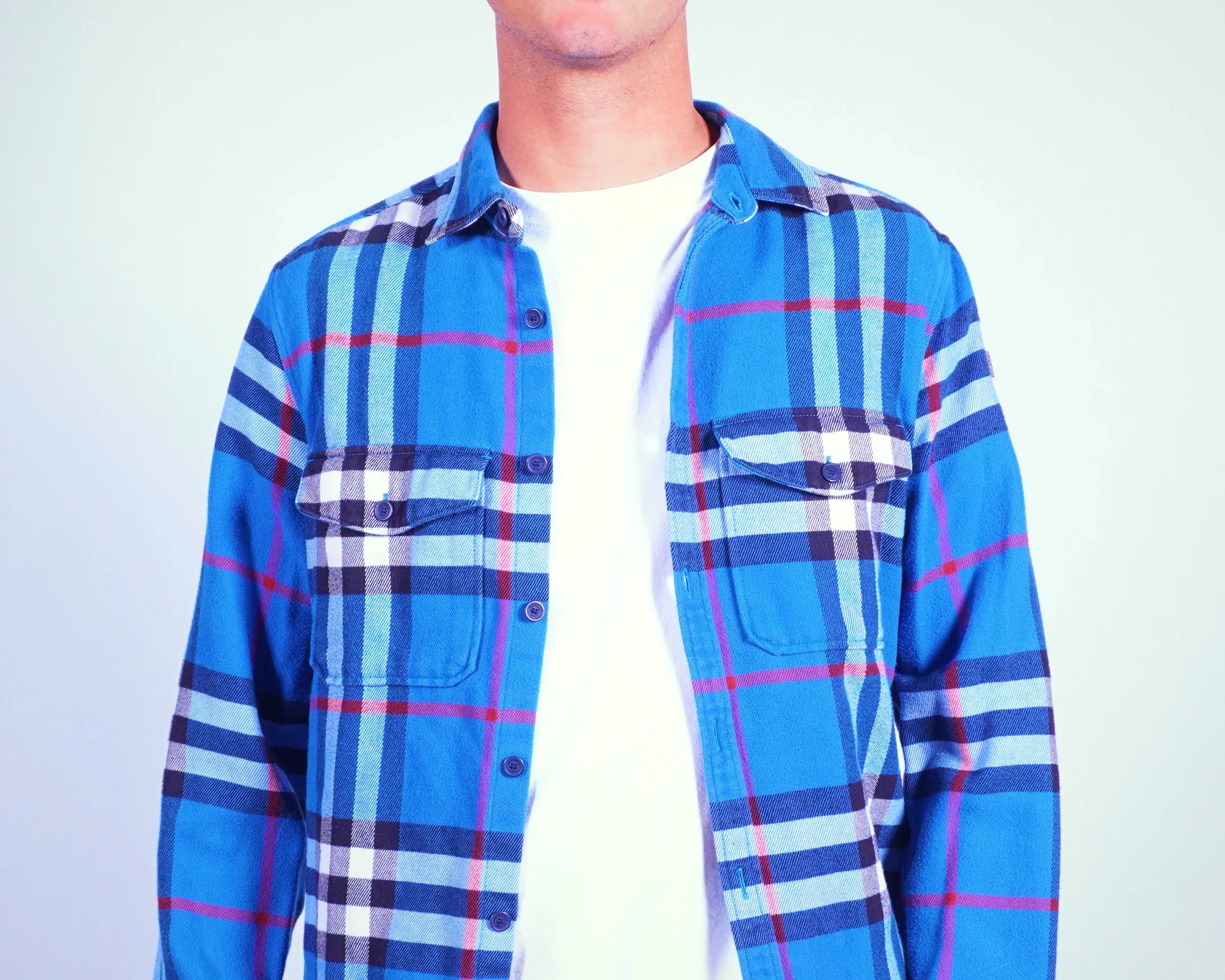 Burberry Blue Button-up Shirt M