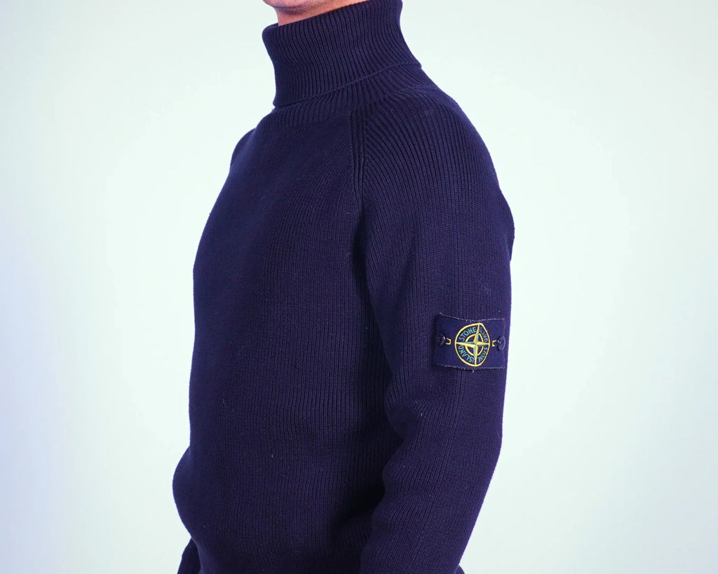 Stone Island Black Turtleneck Sweater M