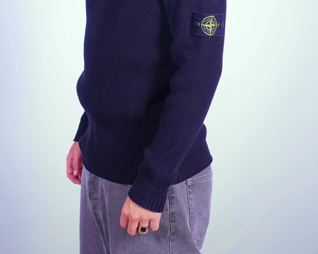 Stone Island Black Turtleneck Sweater M