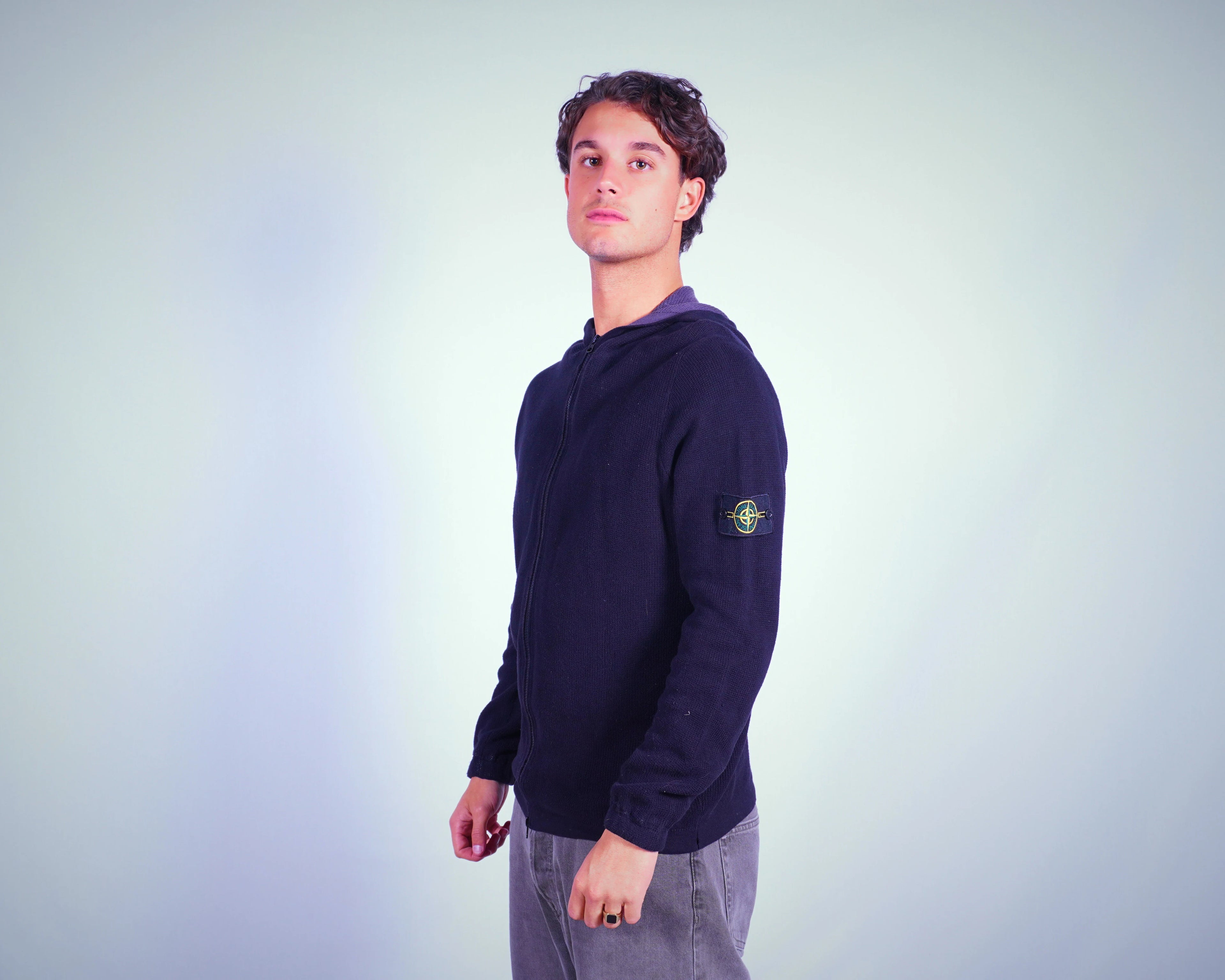 Stone Island Black Hoodie M