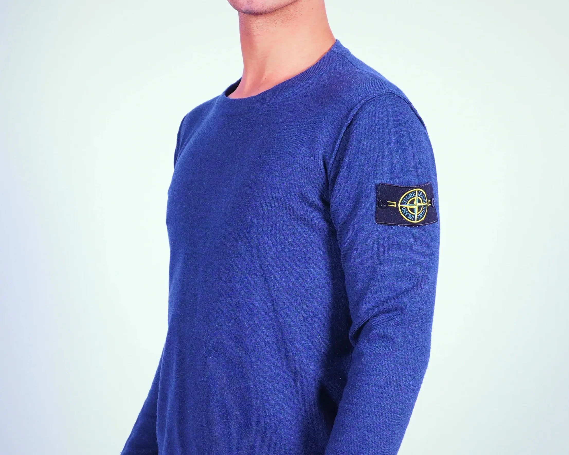 Stone Island Blue Long Sleeve T-shirt M