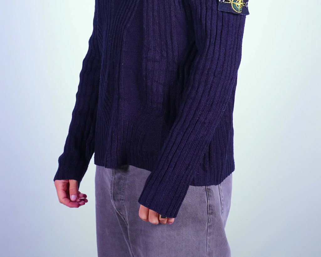 Stone Island Black Pullover Sweater L