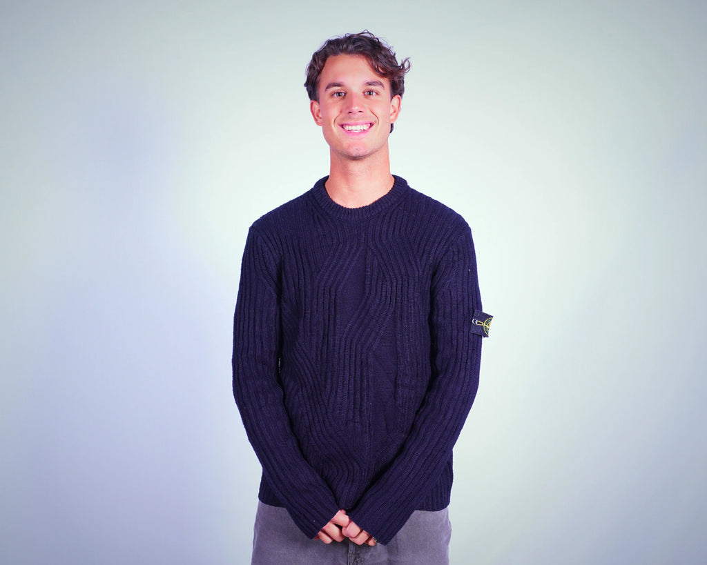 Stone Island Black Pullover Sweater L