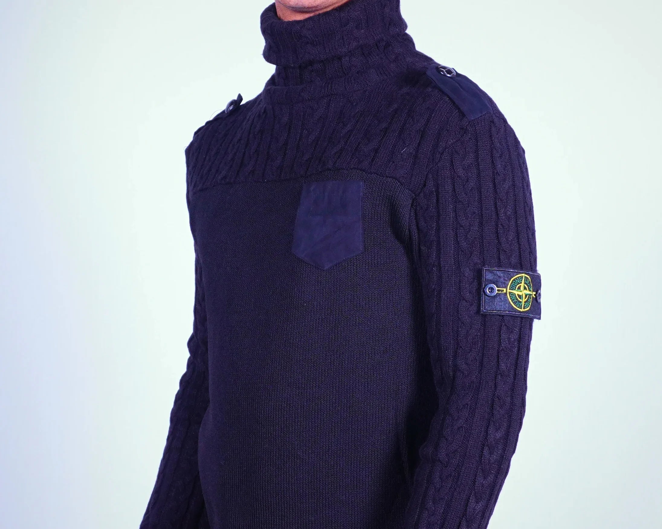 Stone Island Black Sweater S