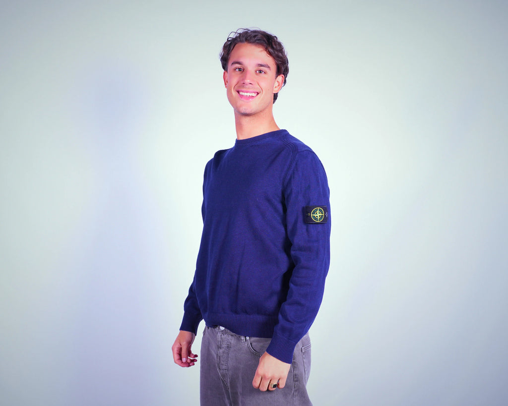 Stone Island Navy Sweater M