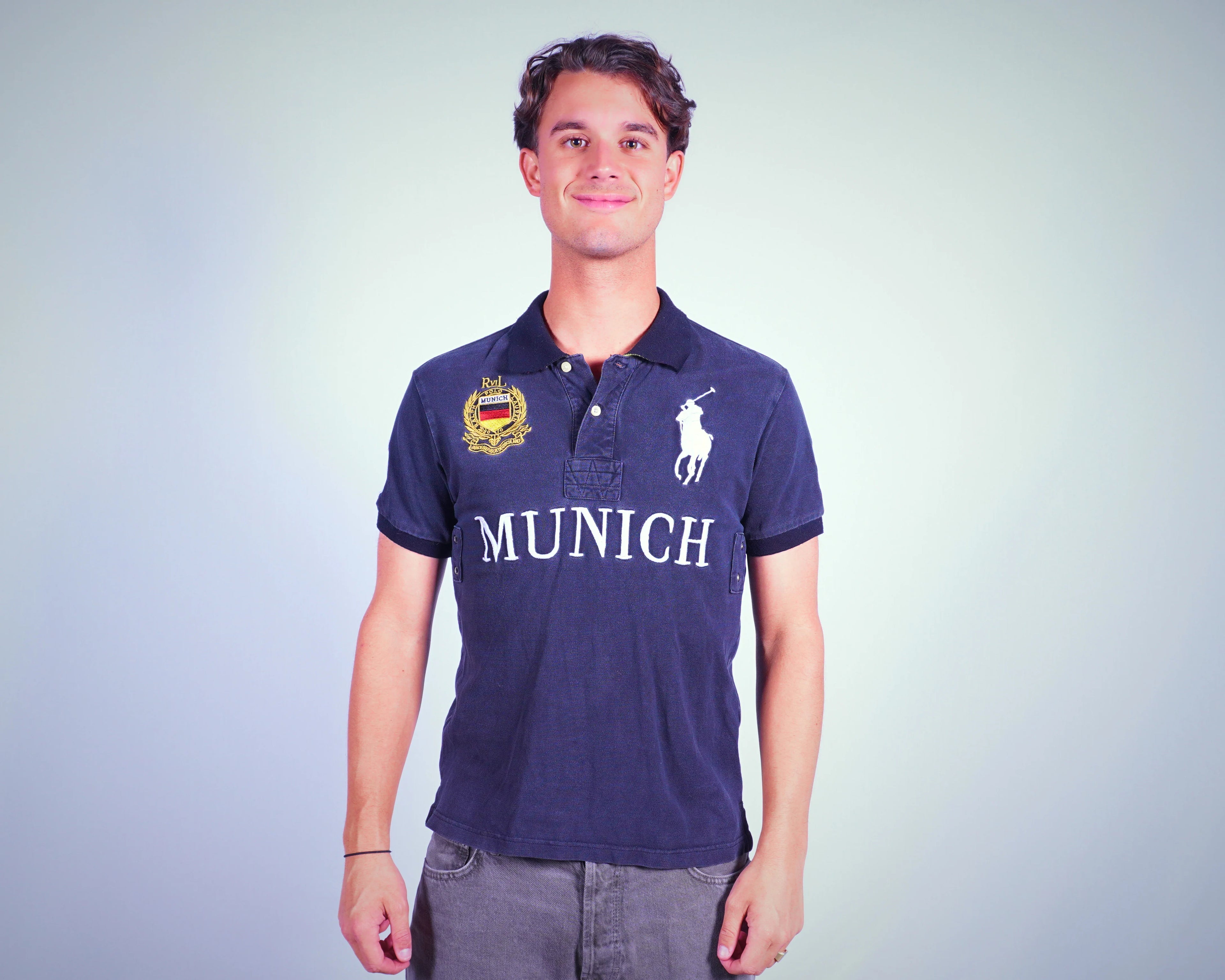 Ralph Lauren Navy Chief keef Polo shirt S