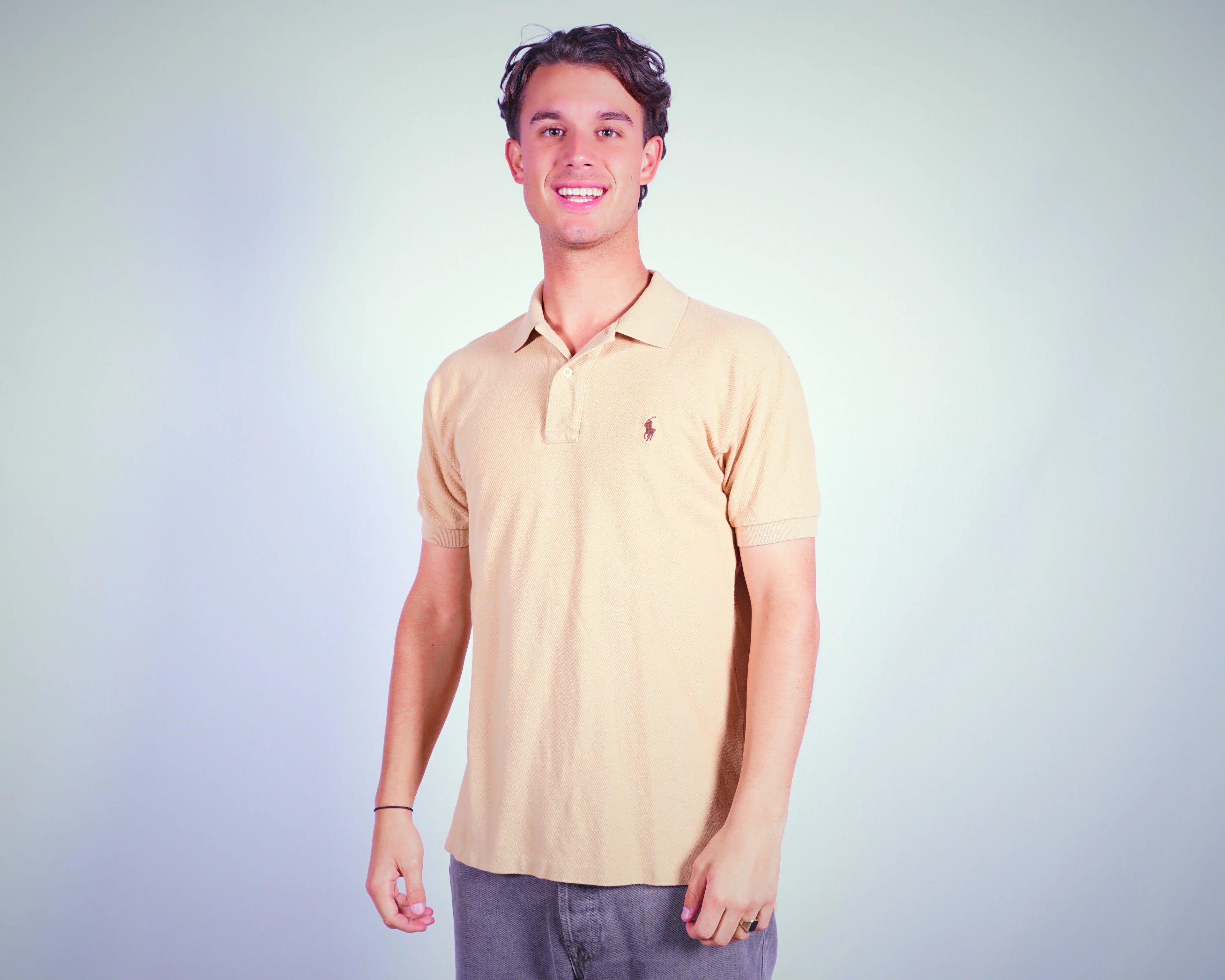 Ralph Lauren Beige Polo Shirt M