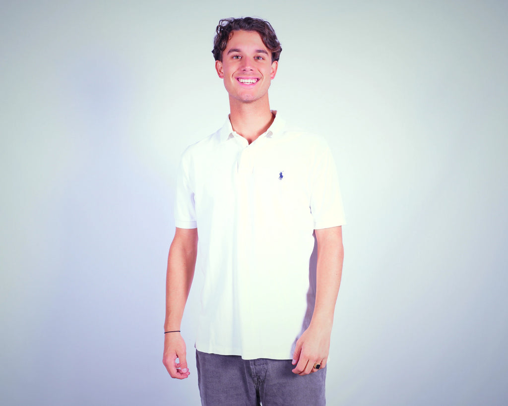 Ralph Lauren White Polo Shirt M