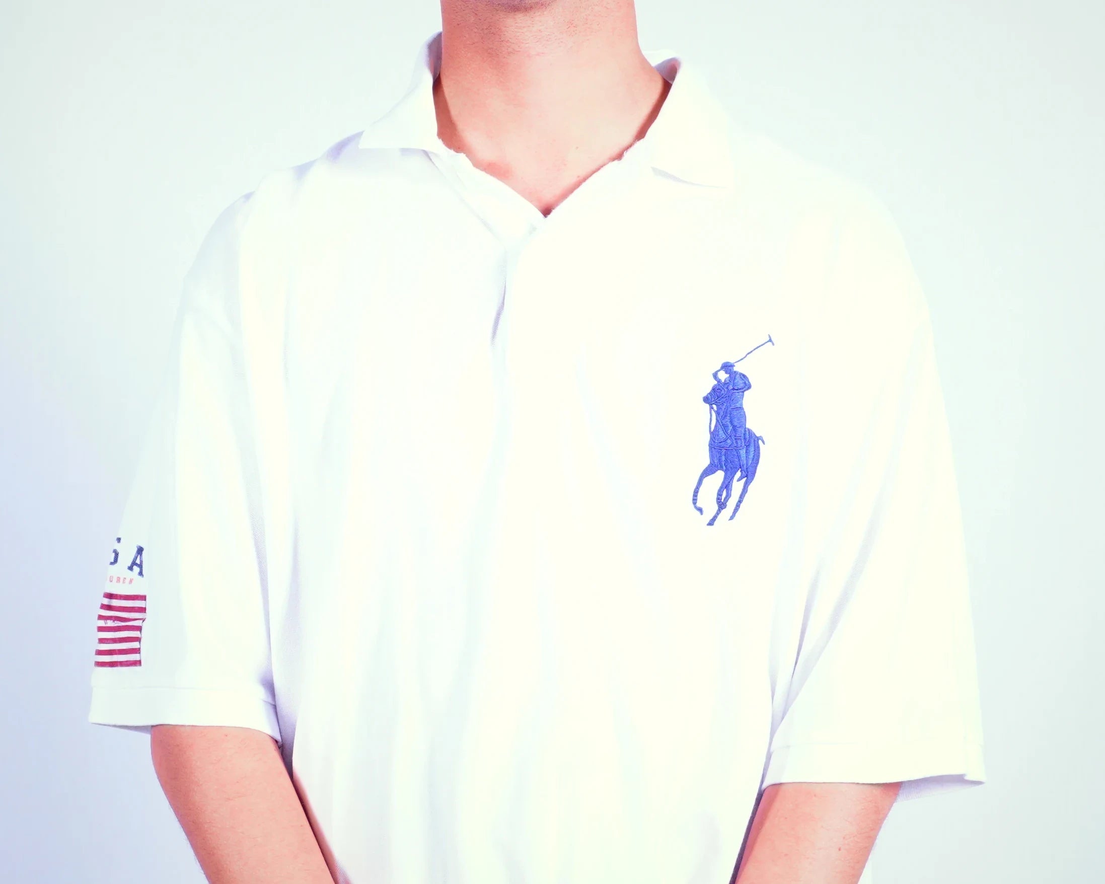 Ralph Lauren White Polo Shirt L