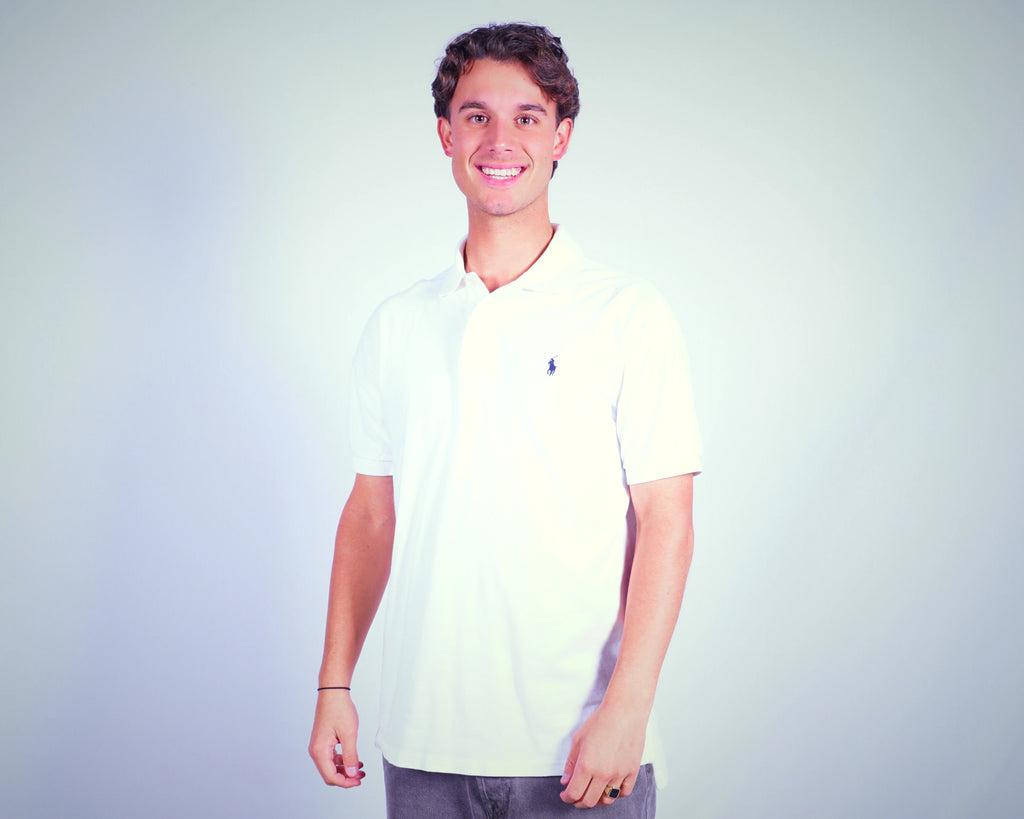 Ralph Lauren White Polo Shirt M