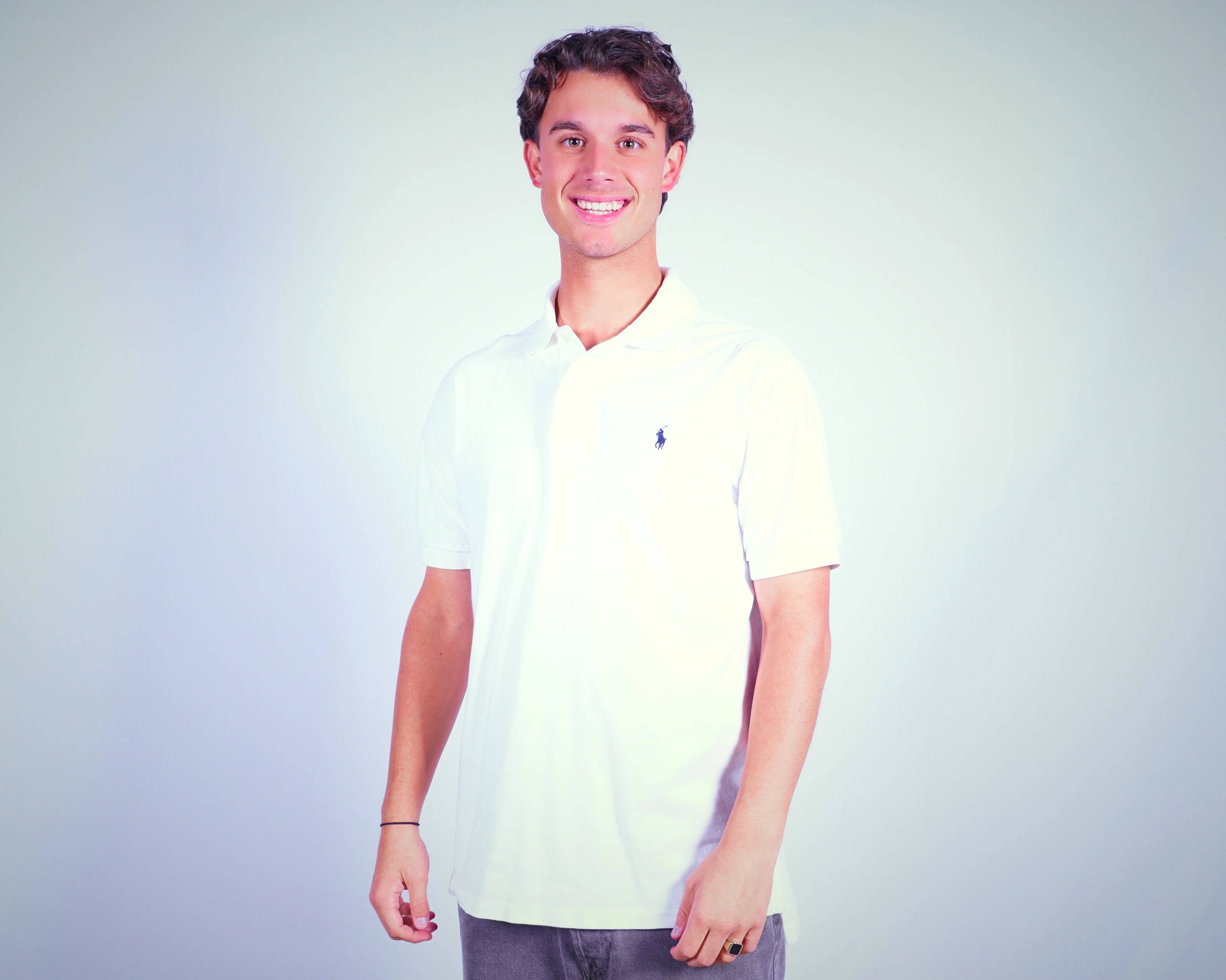 Ralph Lauren White Polo Shirt M