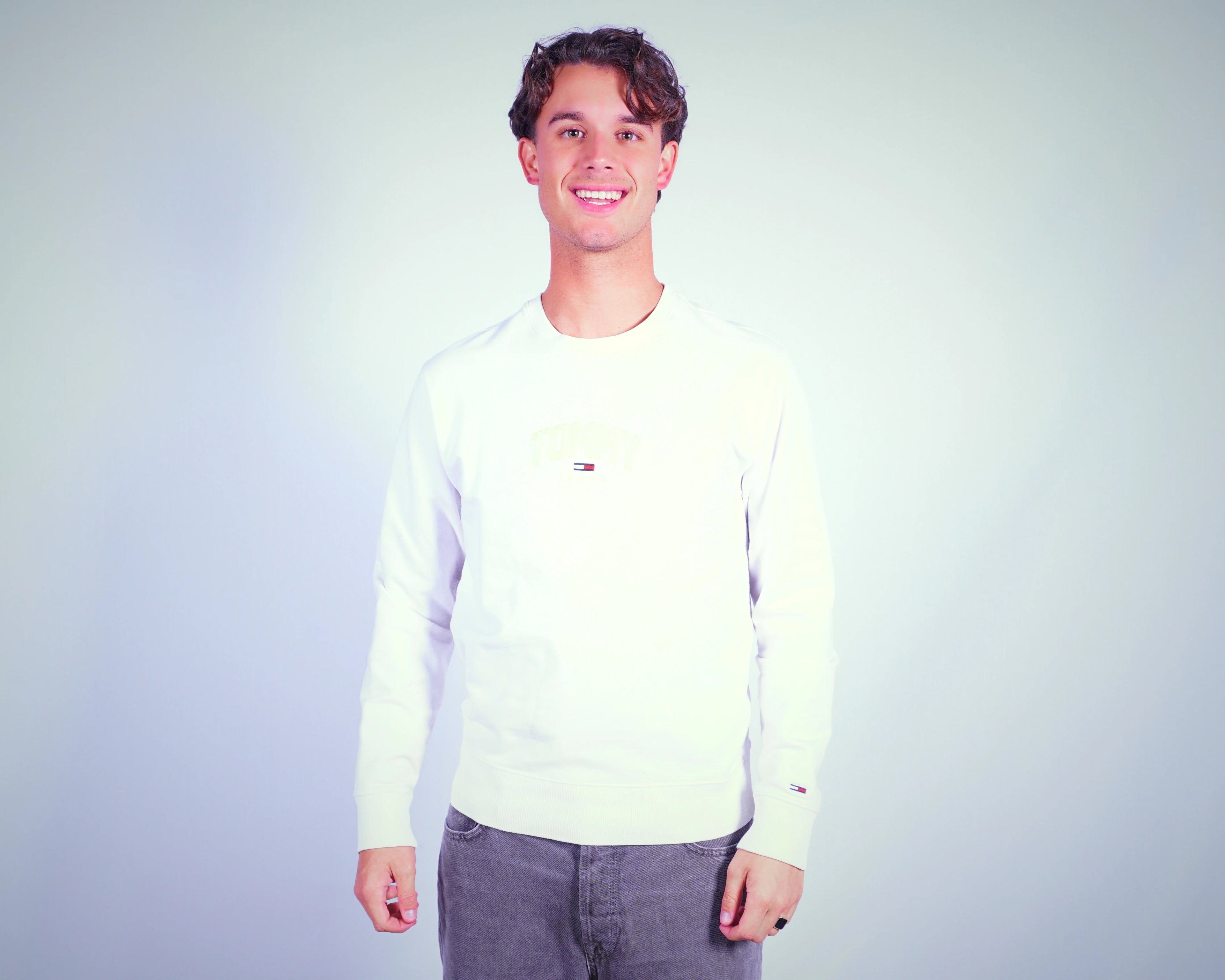 Tommy Hilfiger White Sweatshirt S