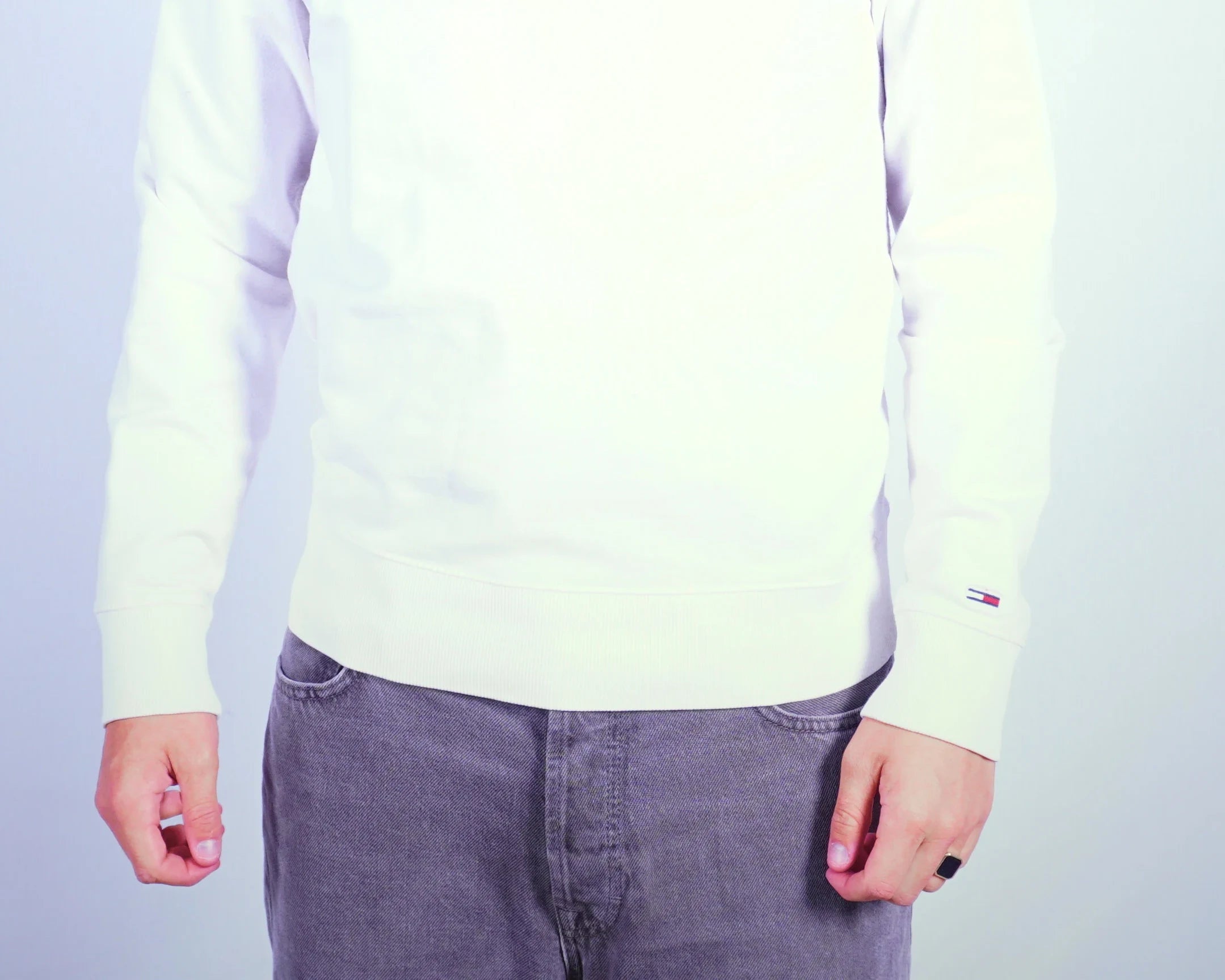 Tommy Hilfiger White Sweatshirt S