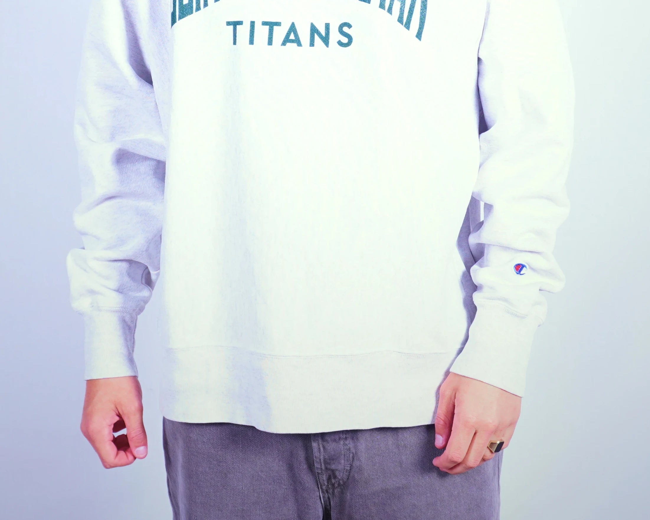 Champion White Sweatshirt L