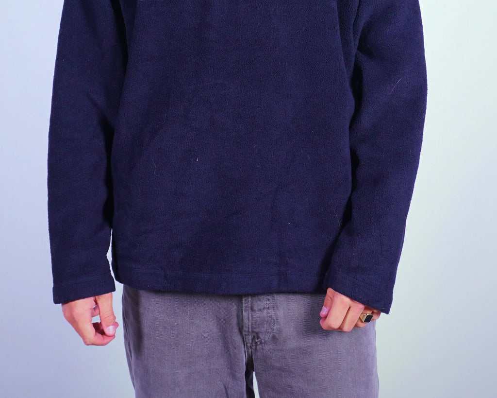 Nautica Jeans Co. Navy Quarter-zip Fleece Pullover M